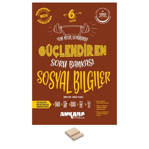 6. Sınıf Güçlendiren Sosyal Bilgiler Soru Bankası ve Telefon Standı - Ankara Yayıncılık - Image 1