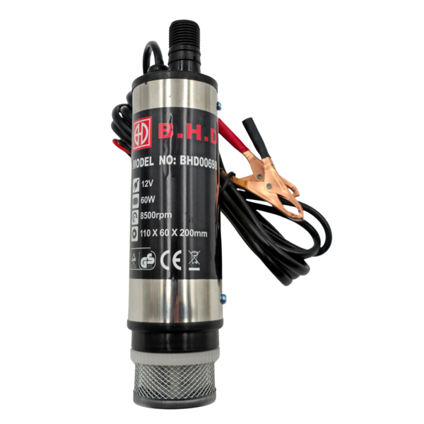 Fixonic B.H.D. BHD00698 12V/51mm Kendinden Emişli Taşınabilir Yakıt/Sıvı Yağ Aktarma Mazot Pompası - Image 1