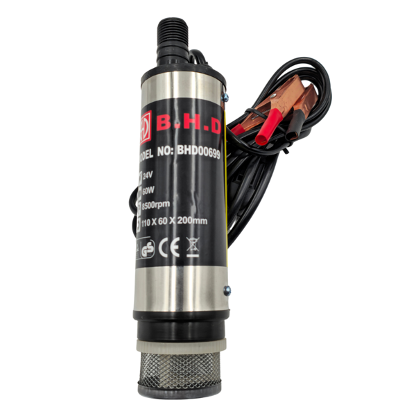 Fixonic B.H.D. BHD00699 24V/51mm Kendinden Emişli Taşınabilir Yakıt/Sıvı Yağ Aktarma Mazot Pompası - Image 1