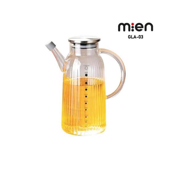 MİEN 1000ML METAL KAPAKLI BOROSİLİKAT CAM YAĞDANLIK - Image 1