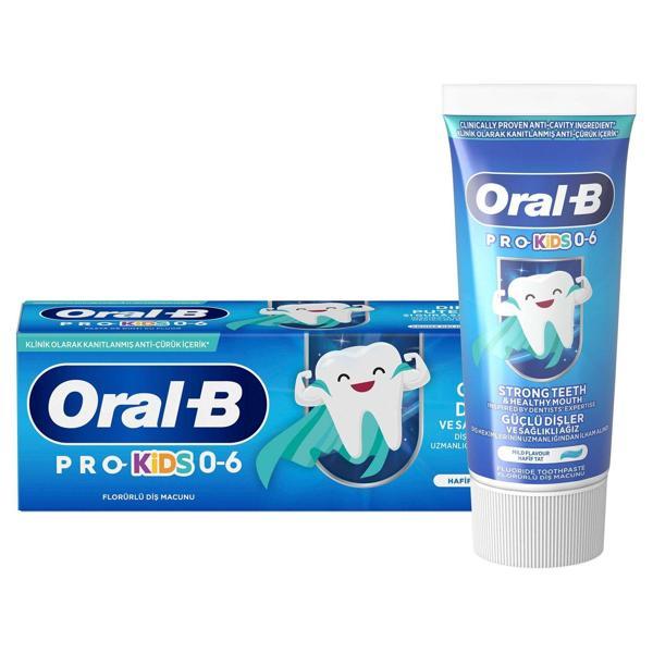 Oral-B Pro Kids Güçlü Dişler Diş Macunu 50 ml 4 Adet - Image 1