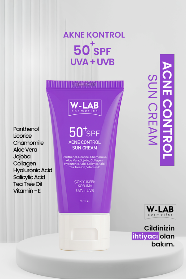 W-Lab Kozmetik Akne Kontrol Güneş Kremi 50 Ml - Image 1
