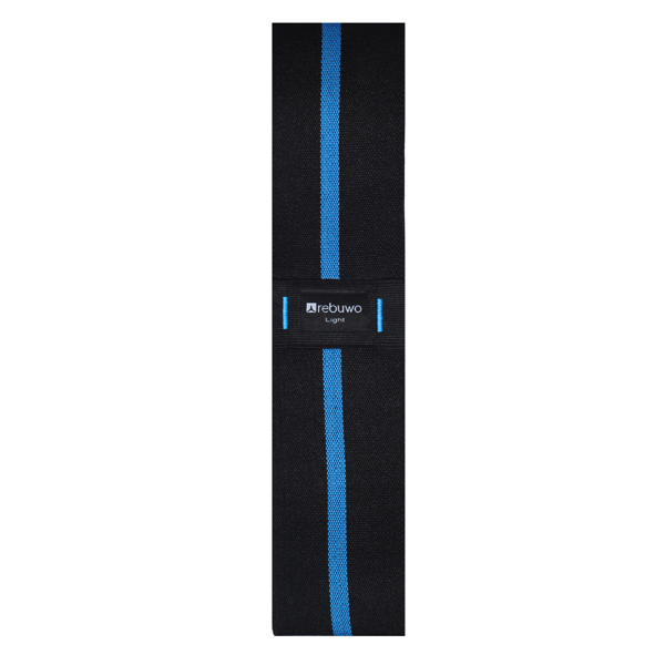 Rebuwo Light Squat Direnç Bandı 31x8 cm Kaymaz Fitness Egzersiz Lastiği – Siyah & Mavi - Image 1