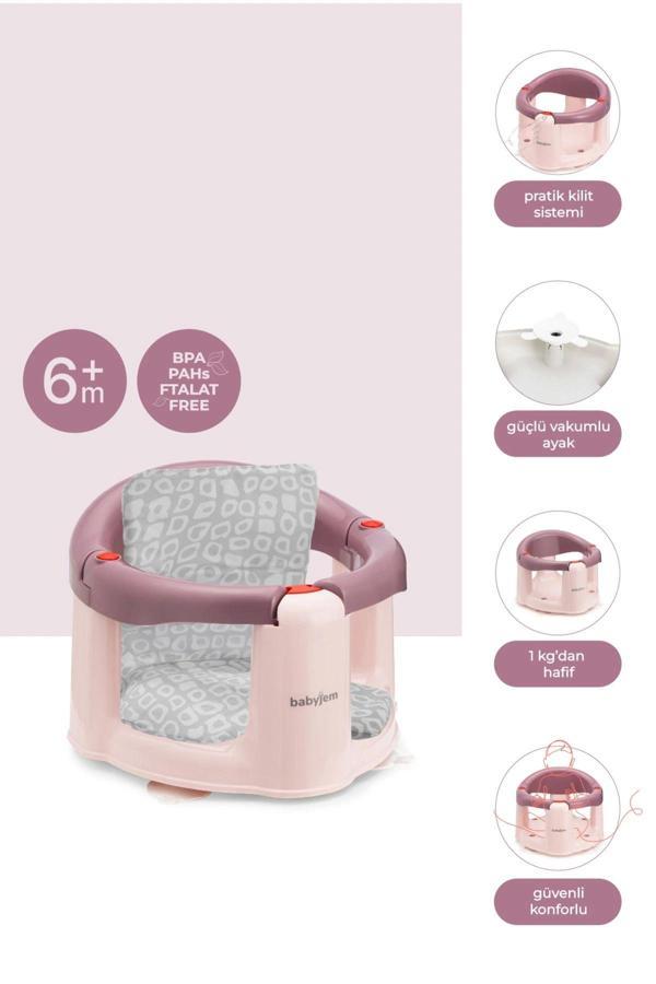 Babyjem Önden Açılır Mama Sandalye Oturağı Ve Minderi - 2 'Li Set Mürdüm - Image 1