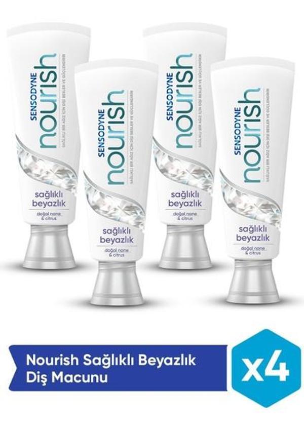 Sensodyne Diş Macunu Nourish Sağlıklı Beyazlık 50 Ml X 4 Adet - Image 1