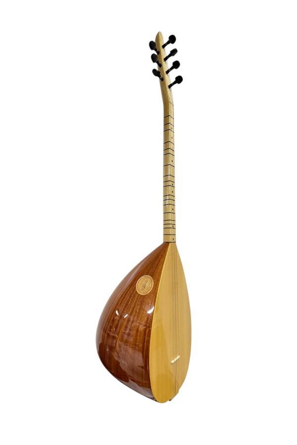Bade Müzik Kısa Sap Bağlama Masif Maun Ağacı Profesynel Çift Kafes - Image 1