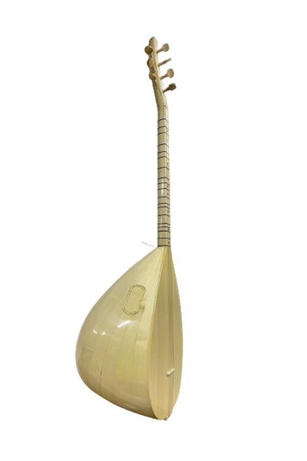 Bade Müzik Kısa Sap Bağlama Kelebek Ağacı Profesyonel Çift Kafes - Image 1