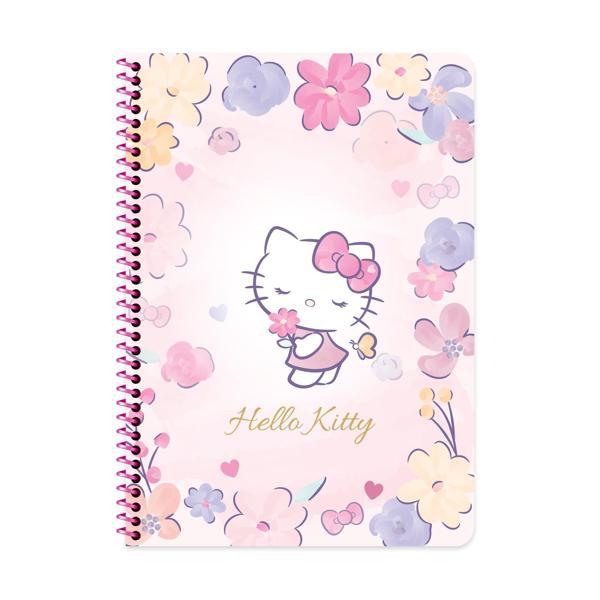 Hello Kitty A4 80 Yp Çizgili Spr.Karton Kapak Defter - Karışık Renkler - Image 1
