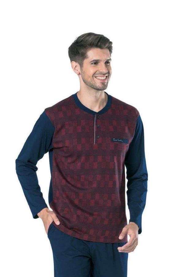 Pierre Cardin 5431 Erkek Üç Düğmeli Cepli Pijama Takımı - Image 1