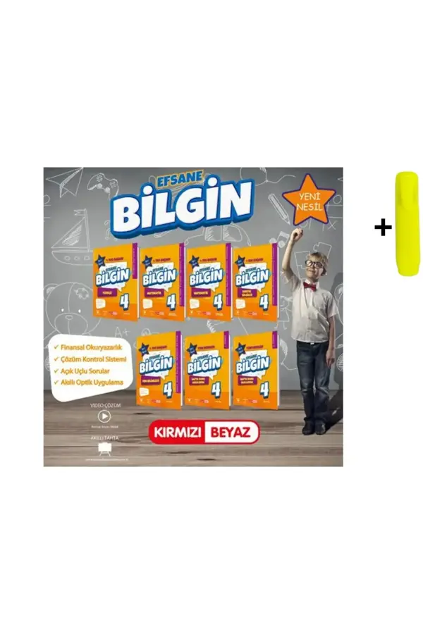  Kırmızı Beyaz Yayınları 4. Sınıf Efsane Bilgin Set Yeni - Kırmızı Beyaz Yayınları - Image 1