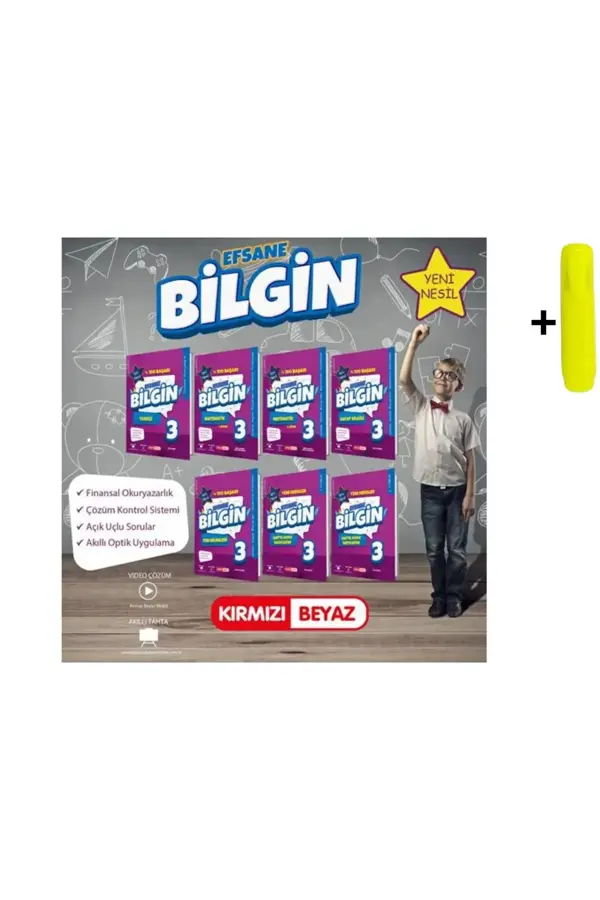 Kırmızı Beyaz Yayınları 3. Sınıf Efsane Bilgin Set Yeni - Kırmızı Beyaz Yayınları - Image 1