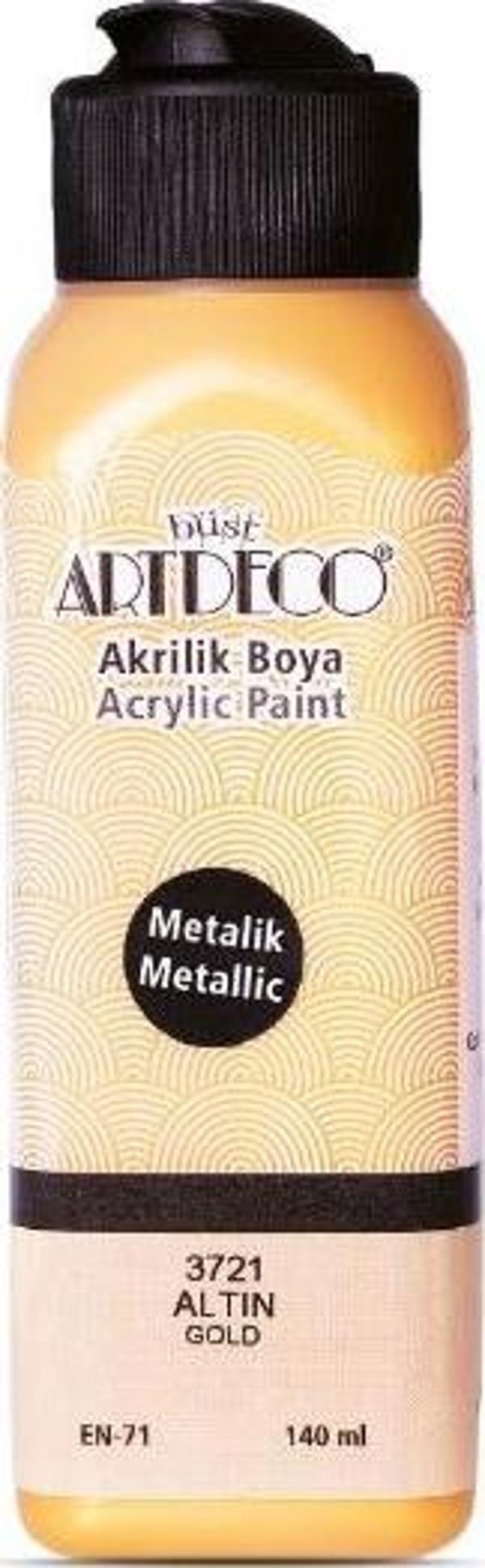 Artdeco Akrilik Boya 140 ML Metalik Altın 071R-3721 - Image 1
