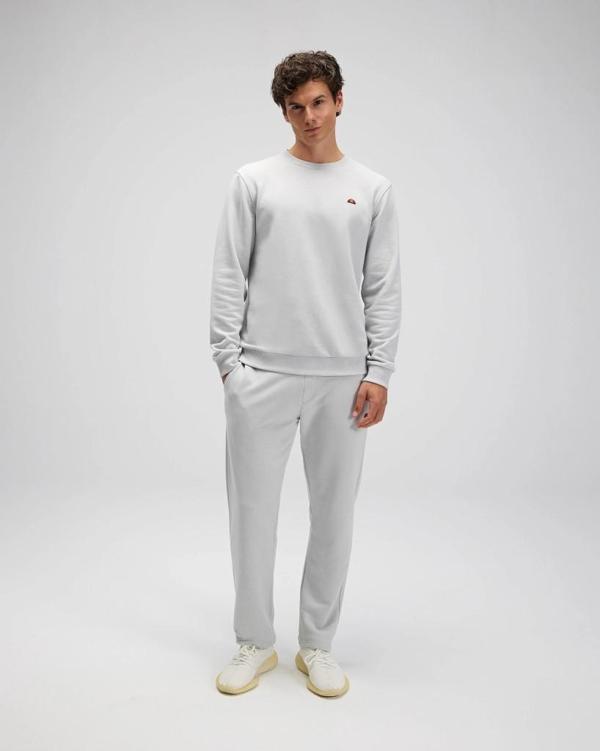 Ellesse EM579-GI Erkek Sıfır Yaka Gri Sweat - Image 1
