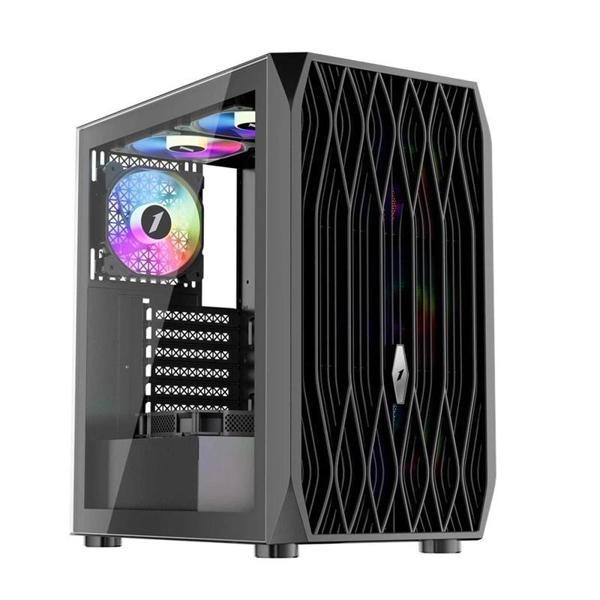 1st Player Arıya Ay7 Siyah 650w 80+ Argb 4x12cm Fan Temperli Cam Mesh Usb 3.0 Atx Kasa - Image 1