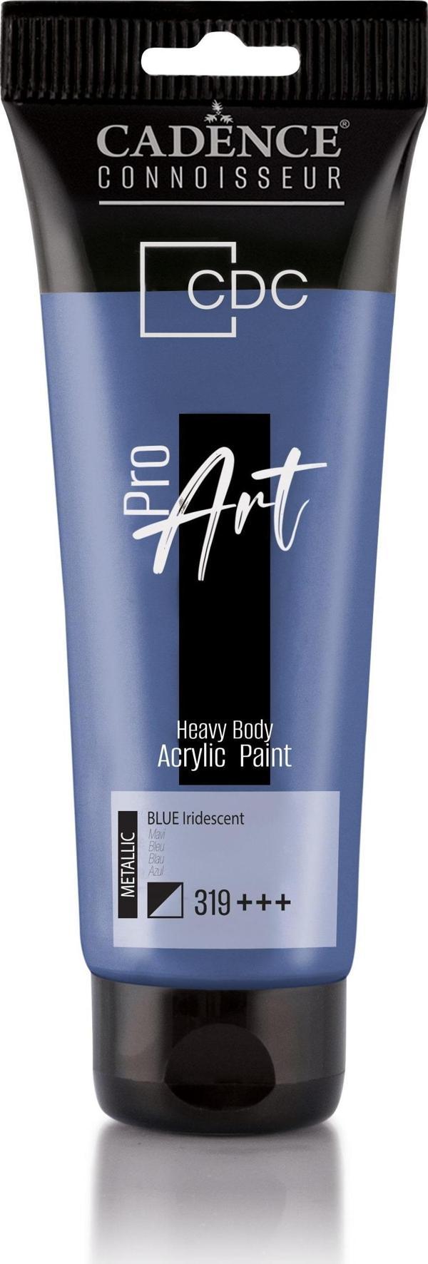 Cadence PROART HEAVY BODY METALİK  AKRİLİK BOYA PRM-319 MAVİ 120ML - Image 1