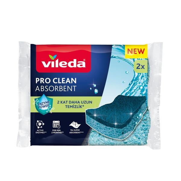 Vileda 2'li Pro Clean Viskoz Selüloz Bulaşık Süngeri  - Image 1