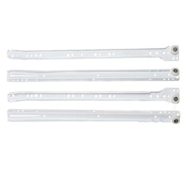 Samet Klasik Çekmece Rayı Beyaz 30cm - Image 1