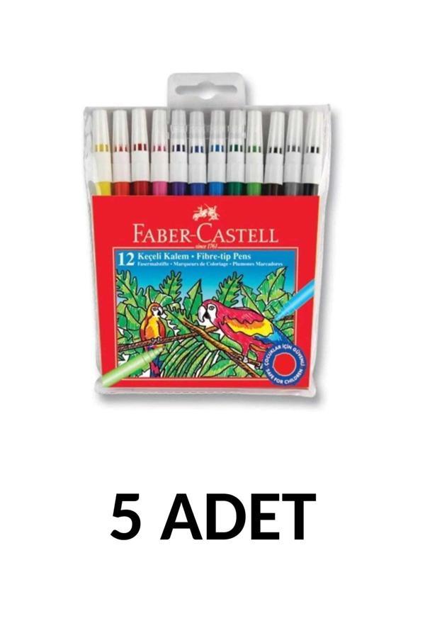5 Adet Yıkanabilir Keçeli Kalem 12li - Image 1