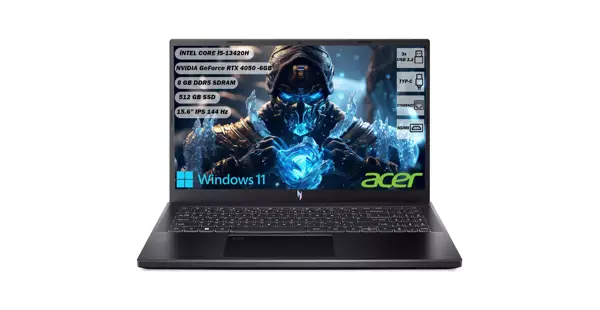Acer Nitro V 15 i5-13420H 8 GB 512 GB SSD RTX™ 4050- 6 GB 15,6" FHD  W11Home NH.QNBEY.006 - Image 1