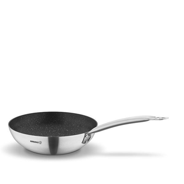 Korkmaz Proline Gastro 30x8.6 cm Wok A2860 - Image 1