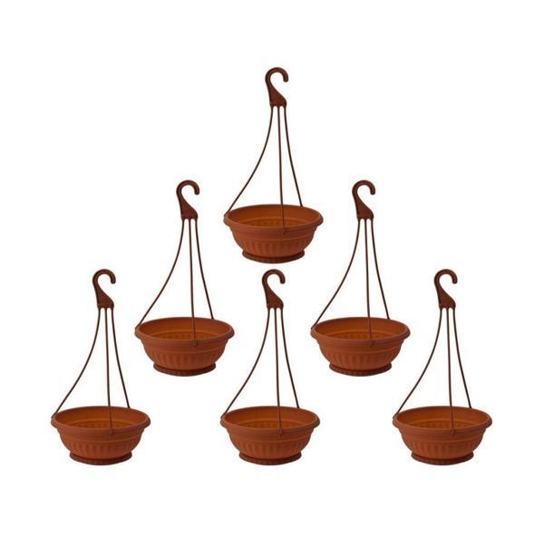 Omnipazar SY-5740 Askılı Aranjman Balkon Saksı No 1 Kahverengi 6 Adet  - Image 1