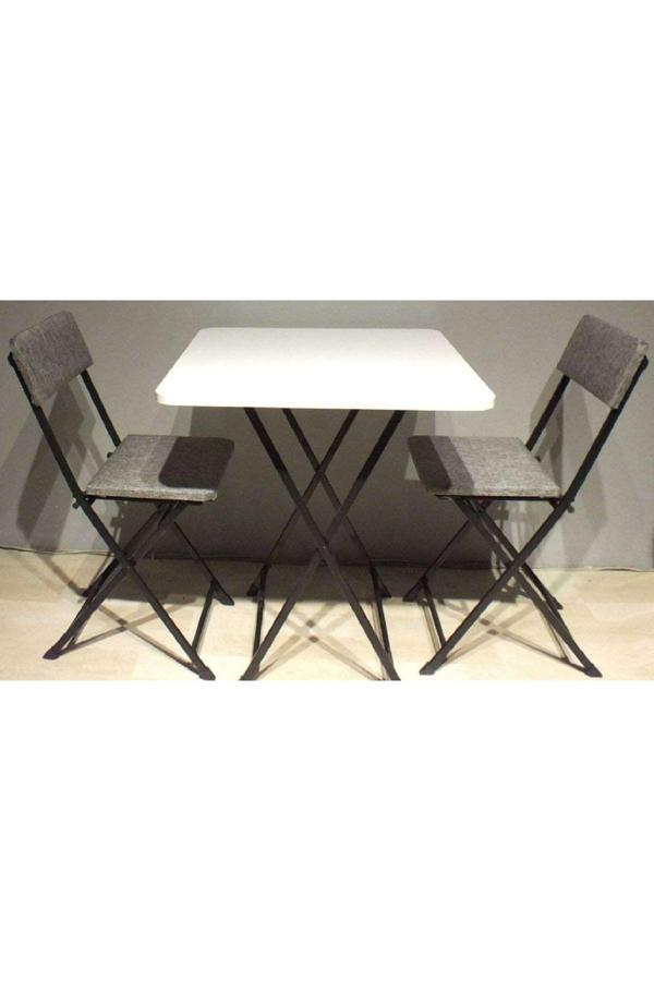 Tubix Masa Sandalye Katlanır Bistro Takımı 60Cm Kare - Image 1