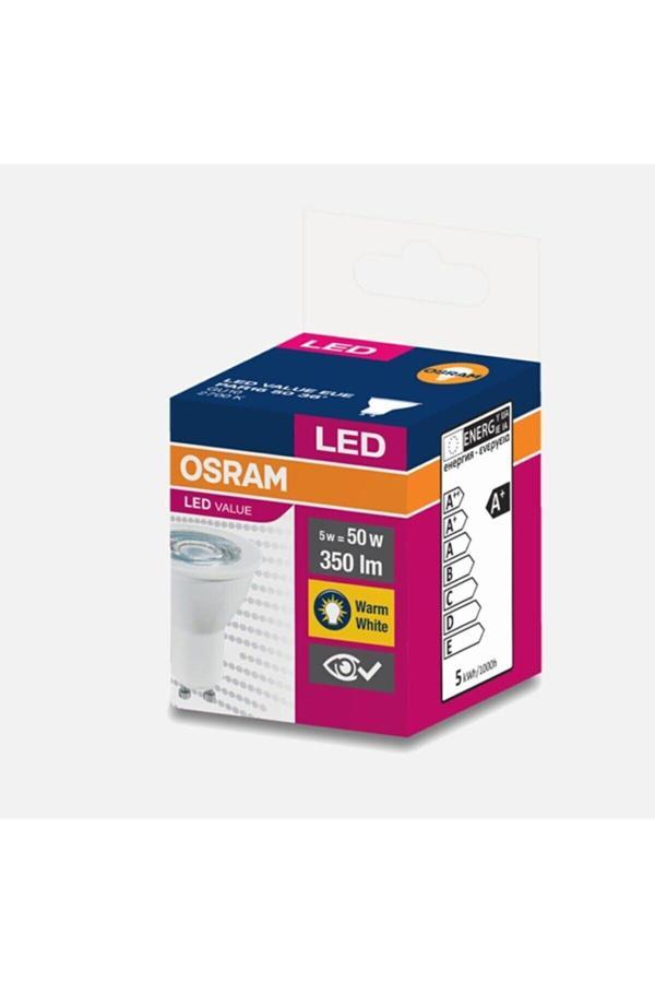 Osram 4,5W = 50W Gu10 Sarı Işık Gu10 Duylu Ampul 10 Adet - Image 1