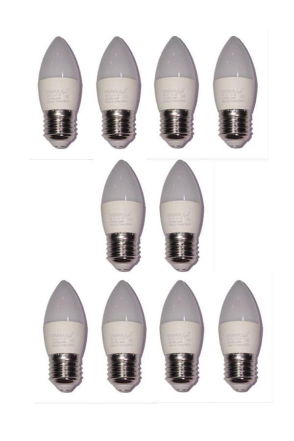 Osaka 6W Led Ampul E-27 Duylu Beyaz Işık 10 Adet - Image 1