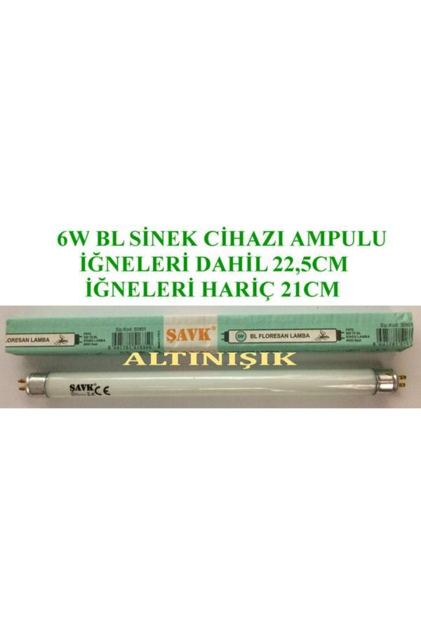 Mikasso 6W Bl Sinek Öldürme Cihazı Ampul - Floresan Ampul - G13 - Mavi Işık - Lacivert - Image 1