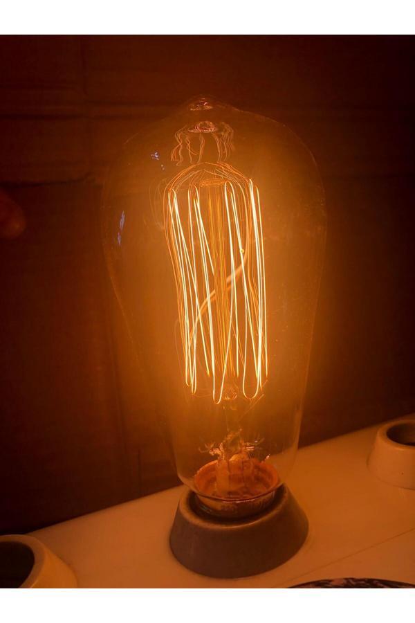 İthal Edison Bulb St 64 E 27 40W Dimli Rustik Lamba - Image 1