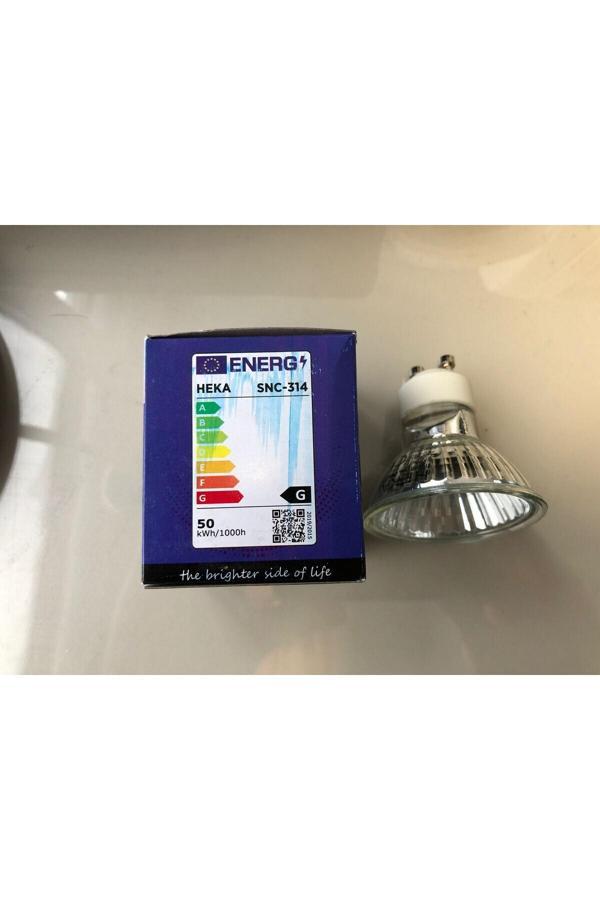 Mikasso 220V 50W Gu 10 Halojen Lamba Gün Işığı Gu10 Halogen Ampul 50 Watt Var Tekli A'Dan G'Ye E E7Ed37Ae-55 - Image 1
