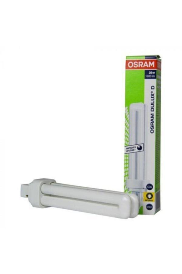 Osram 26W/827 Plc Ampül 2700K Gün Işığı  2 Pinli (X10 Adet) Boy:16.5Cm ( 10W-13W-18W Yerine Olmaz ) - Image 1