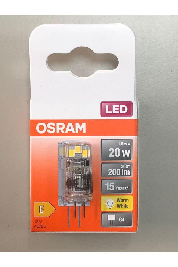 Osram 10 Adet G4 Led Lamba 12V 1,5W=200 Lümen 2700 Kelvin Sarı 15,000 Saat 12Mmx33Mm - Image 1