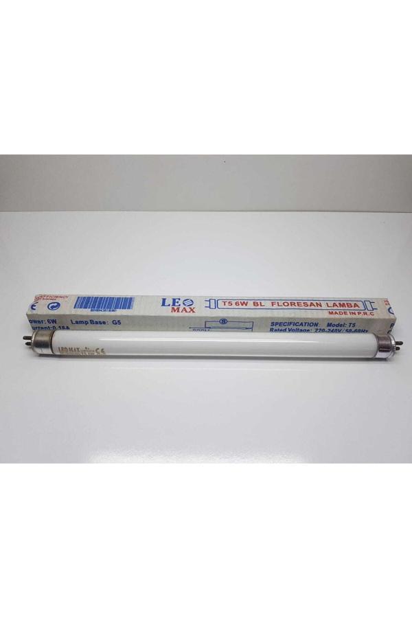 Mikasso Sinek Cihazı Ampülü T5 6 Watt Bl Floresan Ampül (Boy: 22,5 Cm ) 1 Adet Mavi Işık G13 Floresan Ampul - Image 1