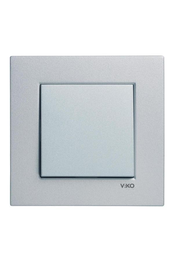 Viko Viko Gümüş Novella Anahtar (Mekanizma Dahil) (Vk-92005001) - Image 1