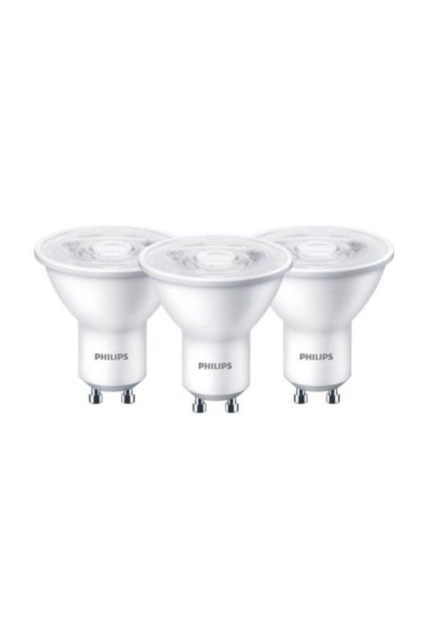Philips Led Ampul 4,7W Gu10 Duy Çanak Spot Ampul Sarı Işık-3 Adet - Image 1