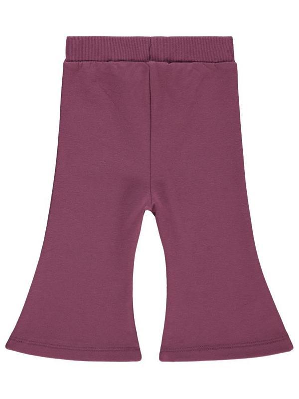 Civil Baby Civil Basic Kalp Etiketli İspanyol Paça 6-18 Ay Eşofman Altı - Lila12-18 Ay - Image 1