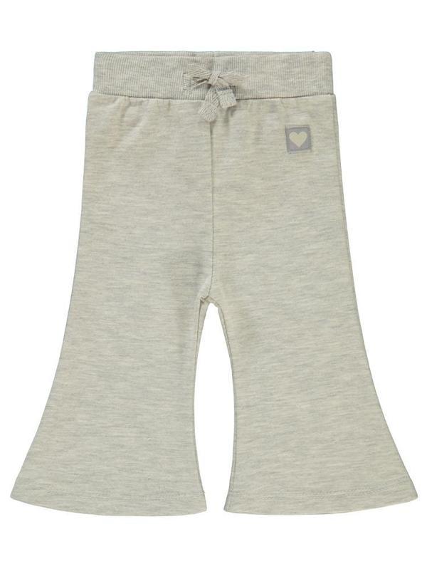 Civil Baby Civil Basic Kalp Etiketli İspanyol Paça 6-18 Ay Eşofman Altı - Gri6-9 Ay - Image 1