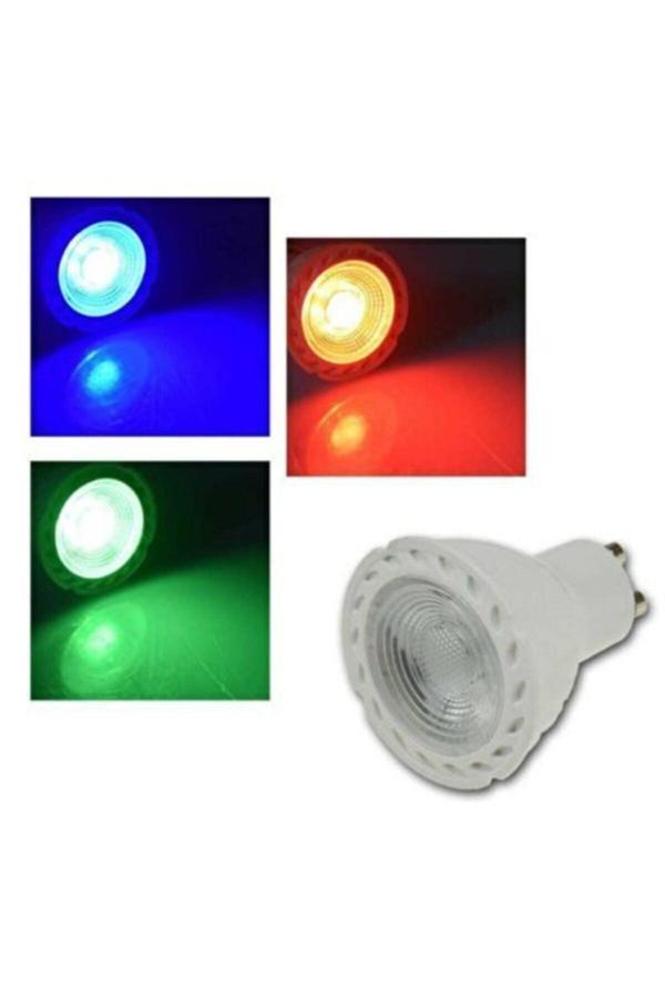 Osaka Light Osaka 7W Gu10 Led Çanak Ampul Karışık Renk 5'Li Paket - Image 1