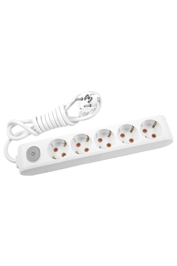 Viko Multi-Let 5'Li Anahtarlı Topraklı Ç.K. Grup Priz - 2 Metre - Image 1