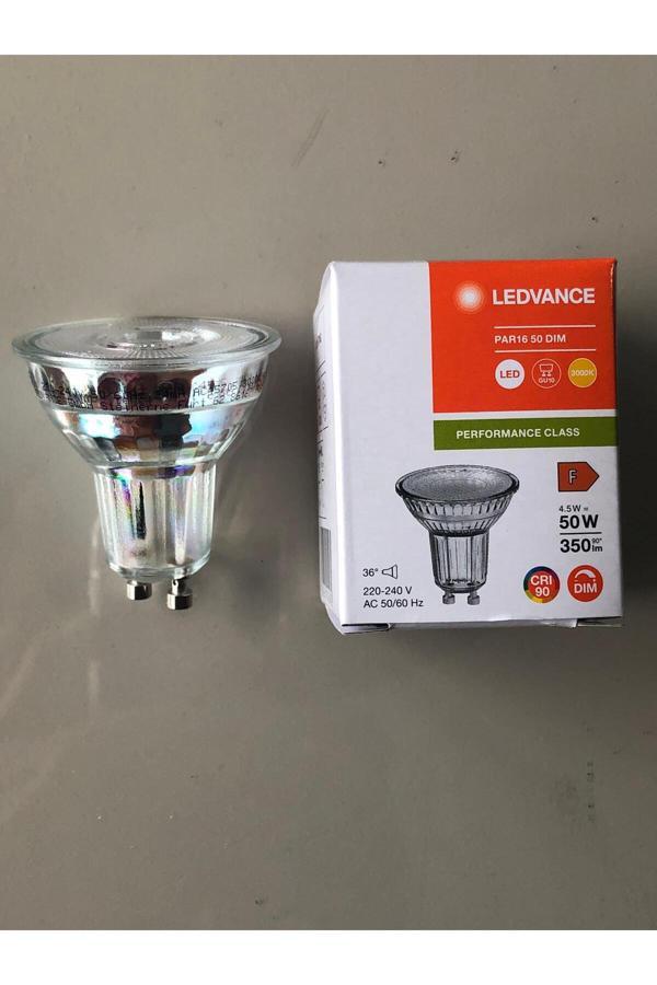 Ledvance 10 Adet Ledvance Gu 10 Dimli Led  4.5W=50W 350 Lümen  3000 Kelvin Sarı - Image 1