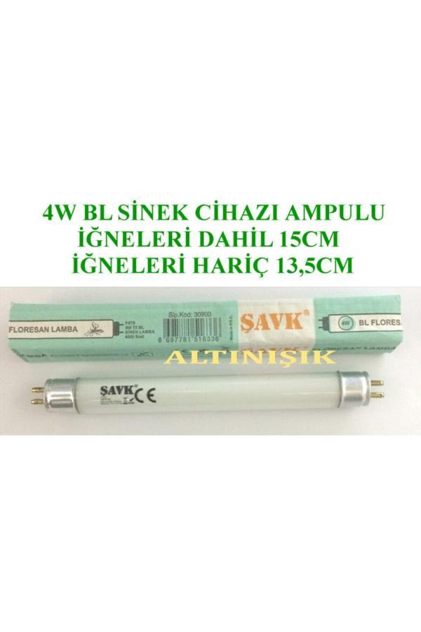 Mikasso 4W Bl Sinek Cihaz Floresan Ampul - Floresan Ampul - G13 - Mavi Işık - Lacivert - Image 1