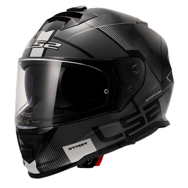 LS2 STORM 2 KASK KAPALI EPIC SİYAH-BEYAZ - Image 1
