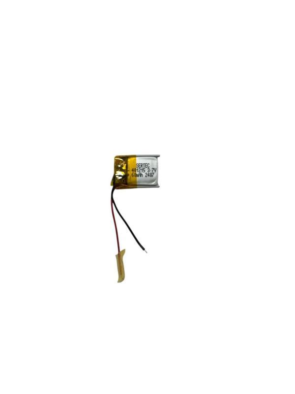 401215 3.7V 60 MAh Li-Polymer Pil Devreli/1.5A - Image 1