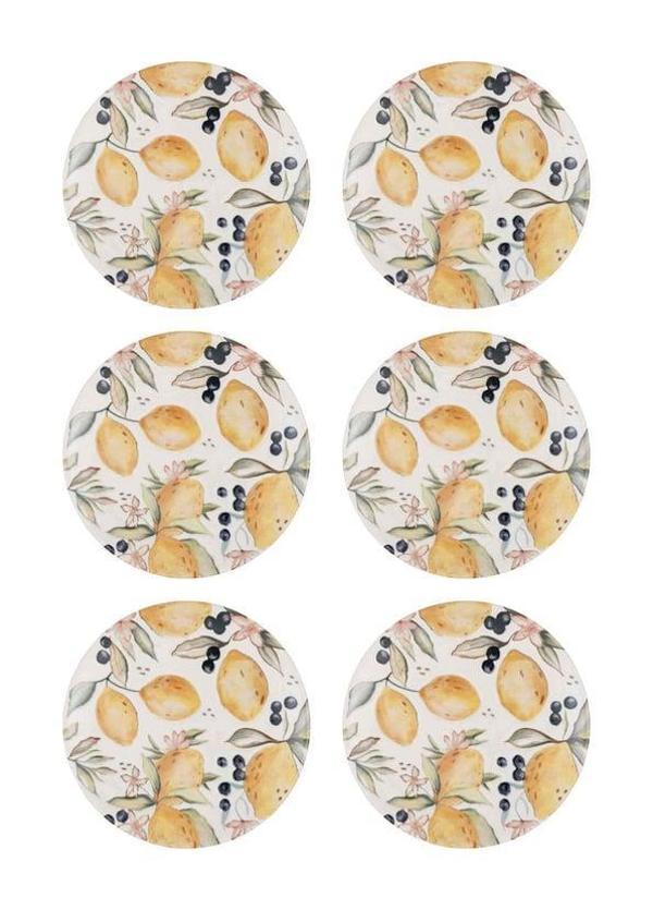 The Mia Limoncello Pasta Tabağı 6lı Set 19CM LMN012 - Image 1