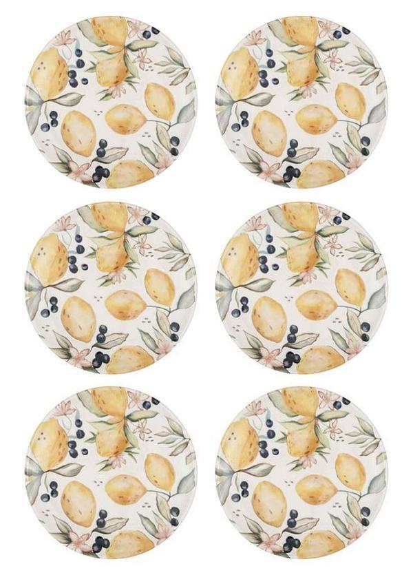 The Mia Limoncello Servis Tabağı 6lı Set 26CM LMN013 - Image 1