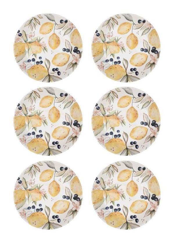 The Mia Limoncello Yemek Tabağı 6lı Set 20CM LMN019 - Image 1
