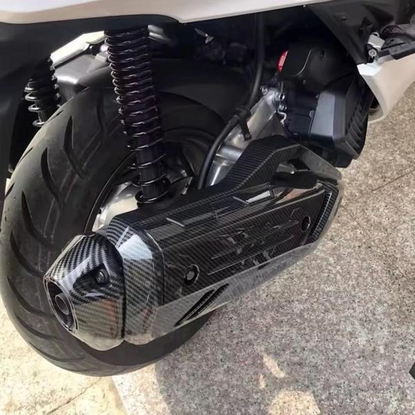 HONDA PCX EGSOZ KAPAĞI+EĞSOZ UCU CARBON DESEN  HSB-666/667 - Image 1