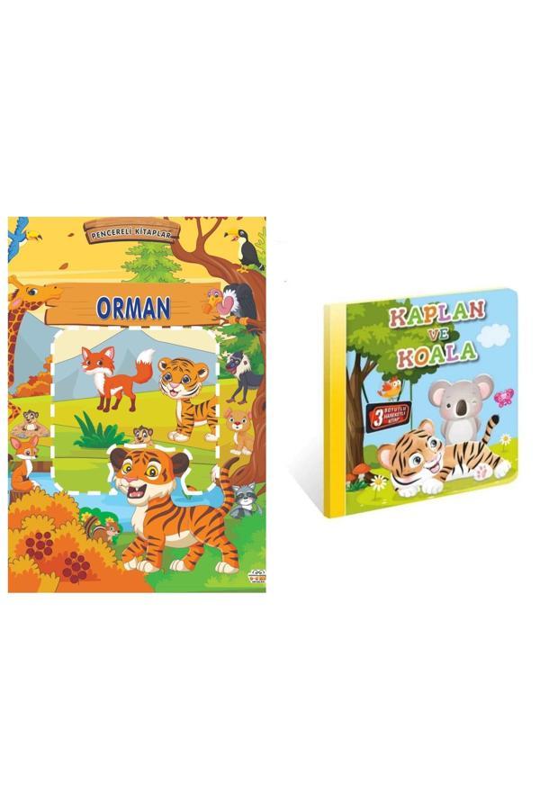 Pencereli  Kitaplar-Orman  3 Boyutlu, Hareketli Kitaplar "Kaplan ve Koala" Pop-up Kitap - 0-6 Yaş Yayınları - Image 1