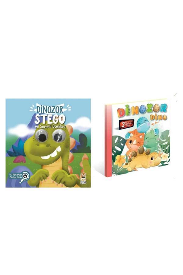 Bu Kocaman Gözler Kimin Dinazor Stego ve Sevimli Dostları -3 boyutlu Hareketli Kitap Dinozor Dino - Sincap Kitap - Image 1